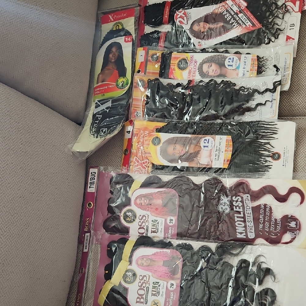 Variety Pack of Hair Extensions